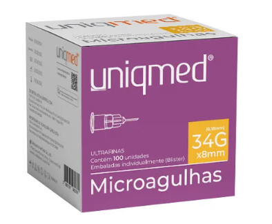 Microagulhas 34G - 34x8mm