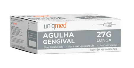 Agulha Gengival 35G (Curta) 35x0,40mm