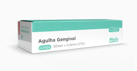 Agulha Gengival 27G (Longa) - 30x0,4mm
