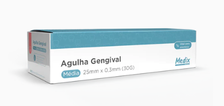 Agulha Gengival 30G (Média) - 25x0,3mm