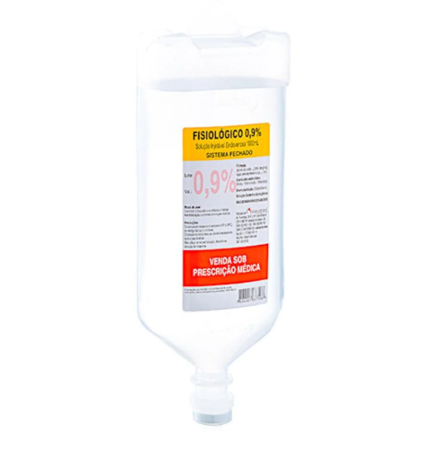 Soro Fisiológico Cloreto de Sódio 0,9% - 100ml - Sist. Fechado (Equiplex)